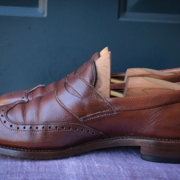 Allen Edmonds Moselle Brown Wing Tip Slip-on size 9-D main image 6